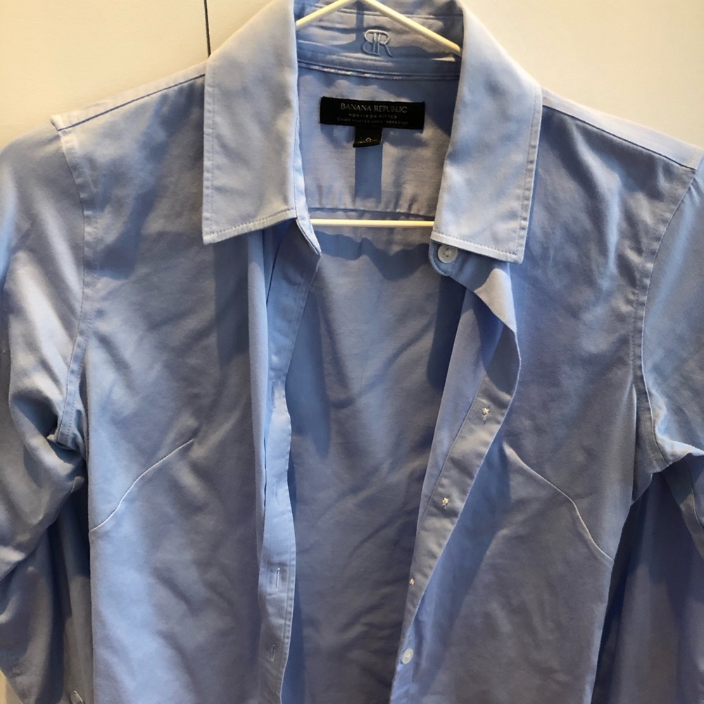 Banana republic blue shirt